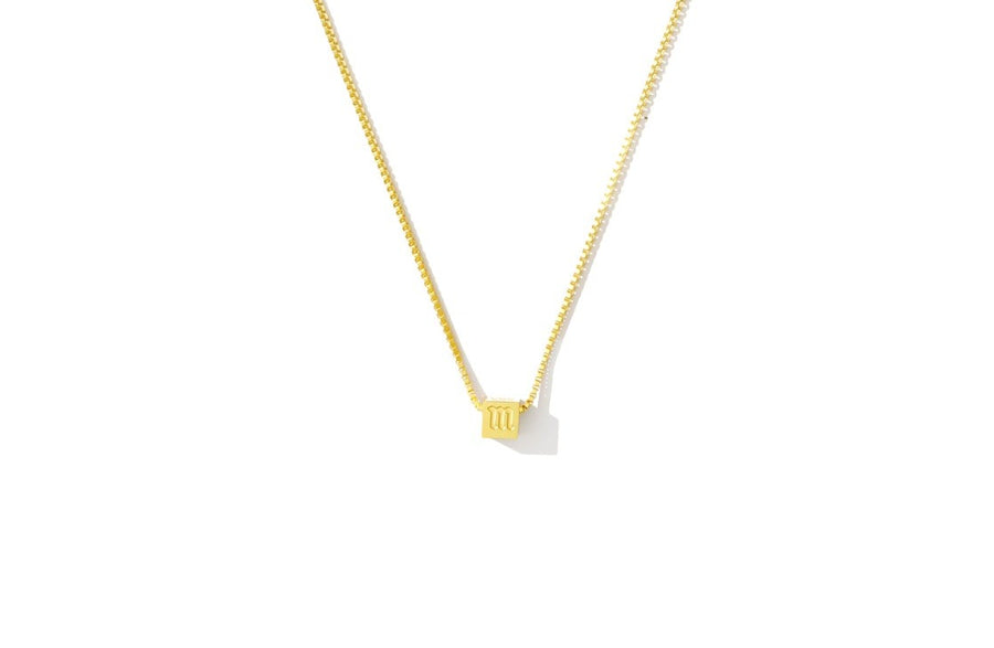 BOX NECKLACE - LETTER