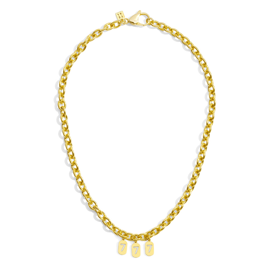 ANGEL NUMBER TRIO NECKLACE - GOLD