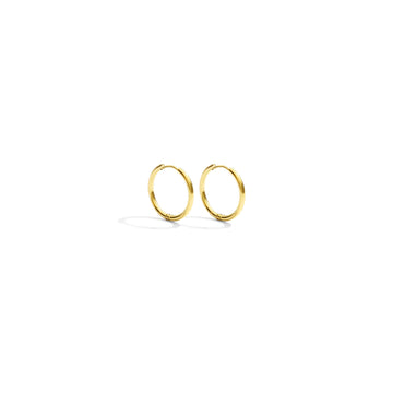 Small Modern Hoops - Gold