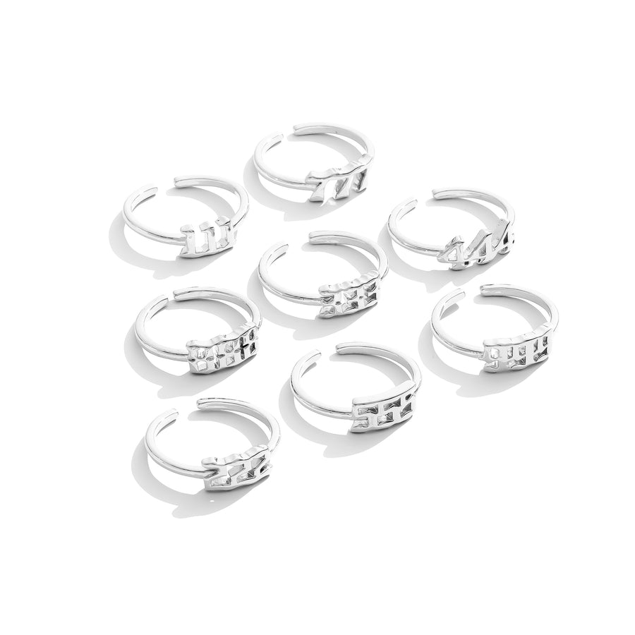 ANGEL NUMBER RING - SILVER