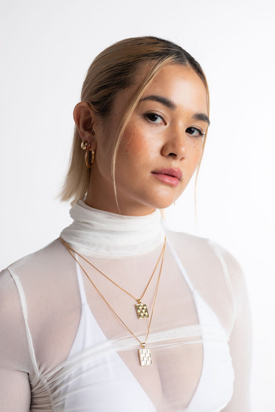 CHECKS NECKLACE