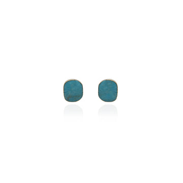 Circle Turq Studs