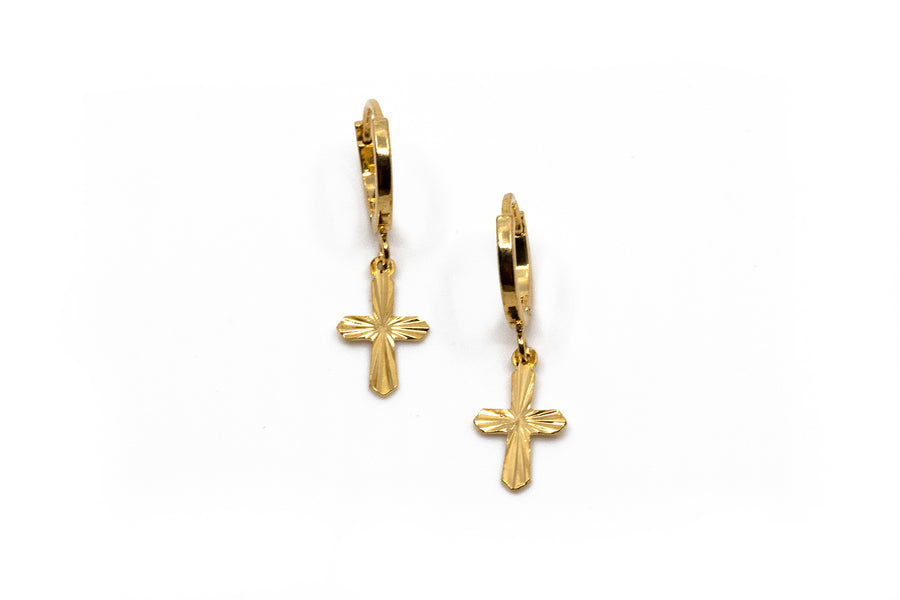 Cross Gold Huggies