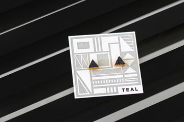 Druzy Triangle Studs