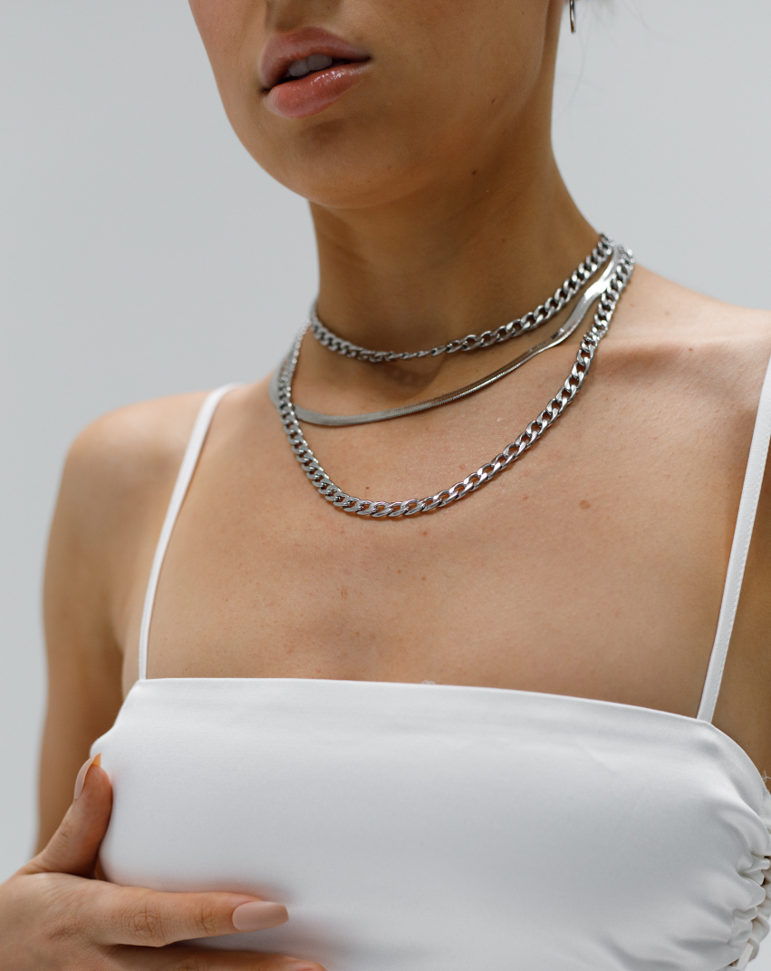 Curb Chain Necklace - SILVER