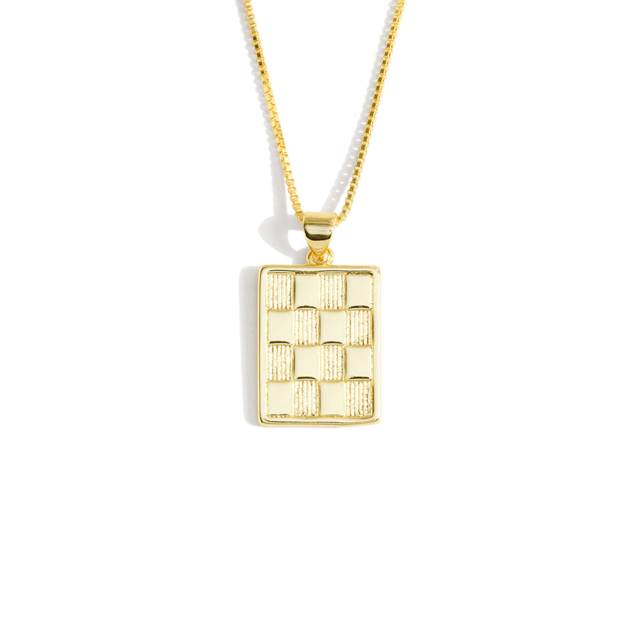 CHECKS NECKLACE