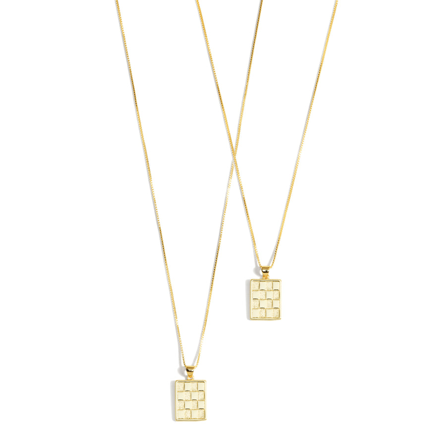 CHECKS NECKLACE