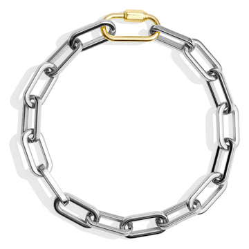 NIVA LINK NECKLACE - SILVER/GOLD