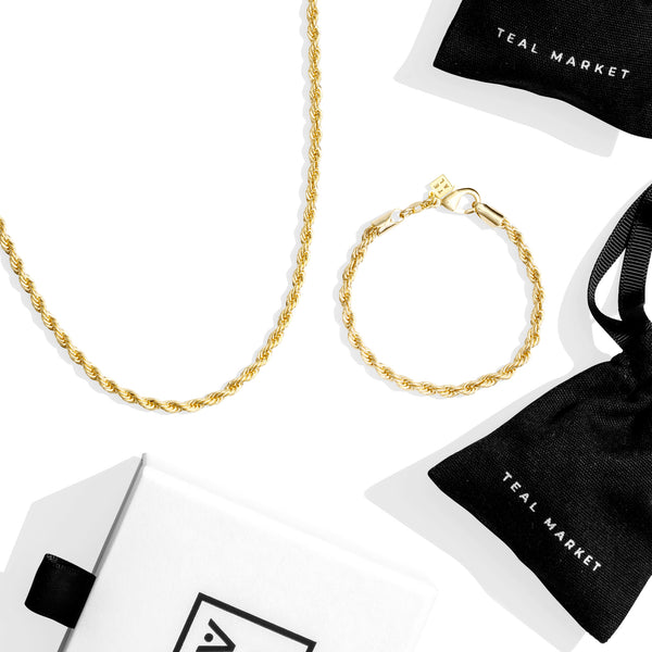 AXEL ROPE NECKLACE - GOLD – TEAL MARKET