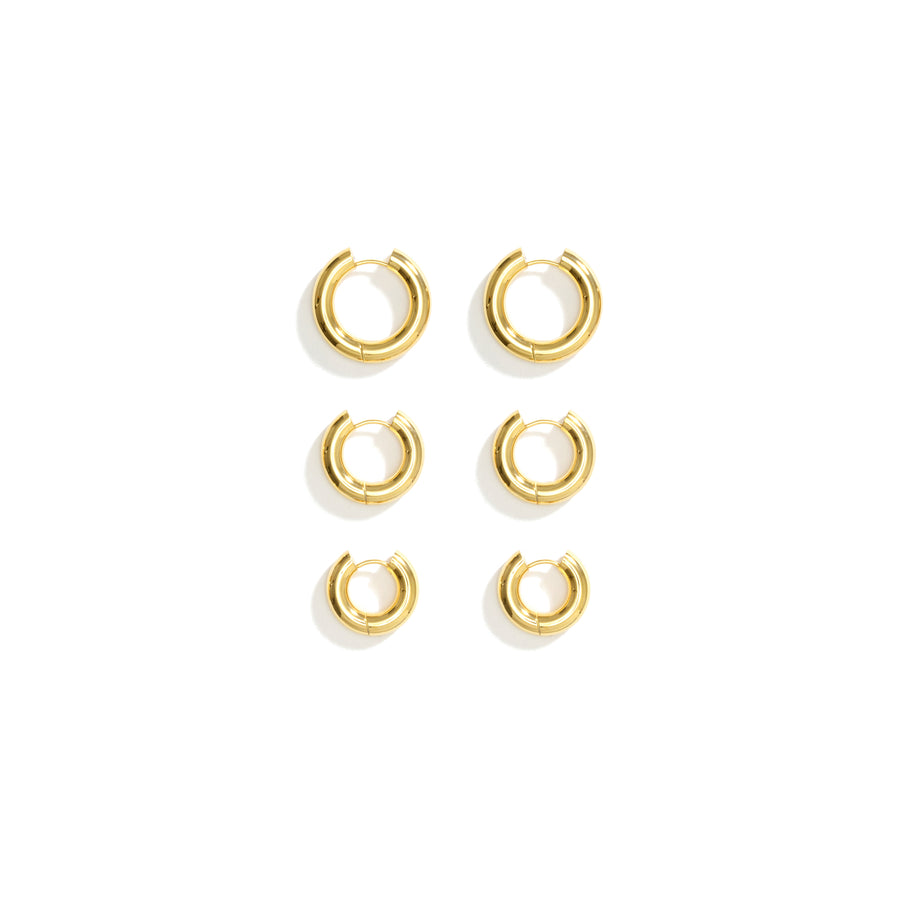 SIA HOOPS LARGE - GOLD